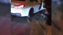 İSTANBUL-BEŞİKTAŞ'TA 7 ARAÇ ZİNCİRLEME KAZAYA KARIŞTI; KAZAYA NEDEN OLAN SÜRÜCÜ KAÇTI