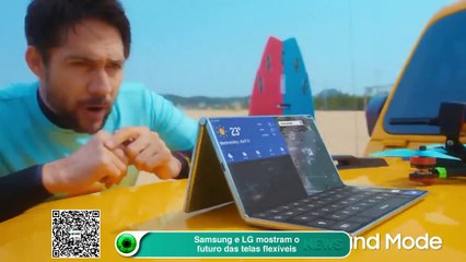 Samsung e LG mostram o futuro das telas flexíveis