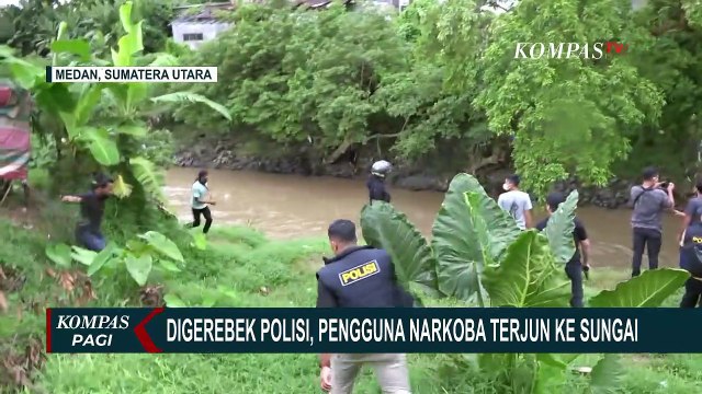 Aksi Kejar-Kejaran dengan Polisi, Pengguna Narkoba Nekat Ceburkan Diri ke Sungai