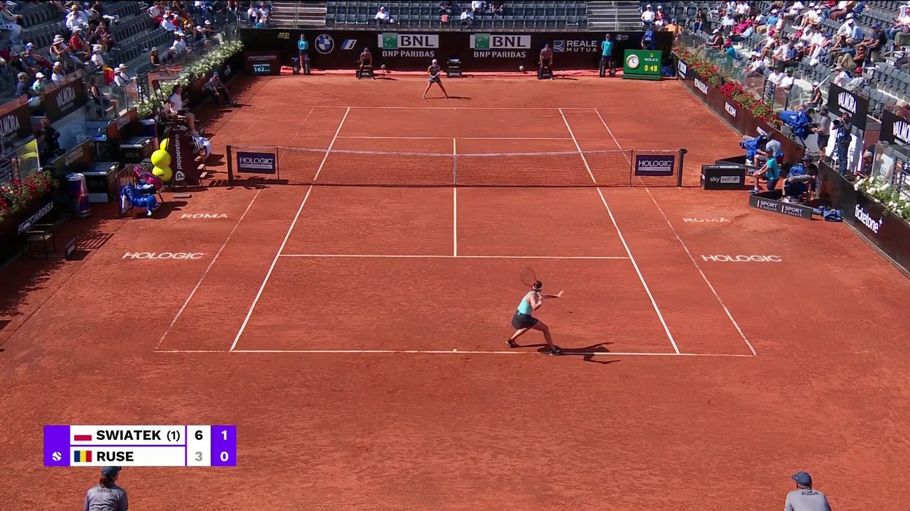 Swiatek v Ruse | WTA Italian Open | Match Highl...
