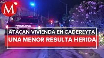 Niña de 10 años es herida de bala en Cadereyta, Nuevo León