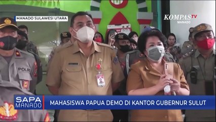 Mahasiswa Papua Demo Di Kantor Gubernur Sulut
