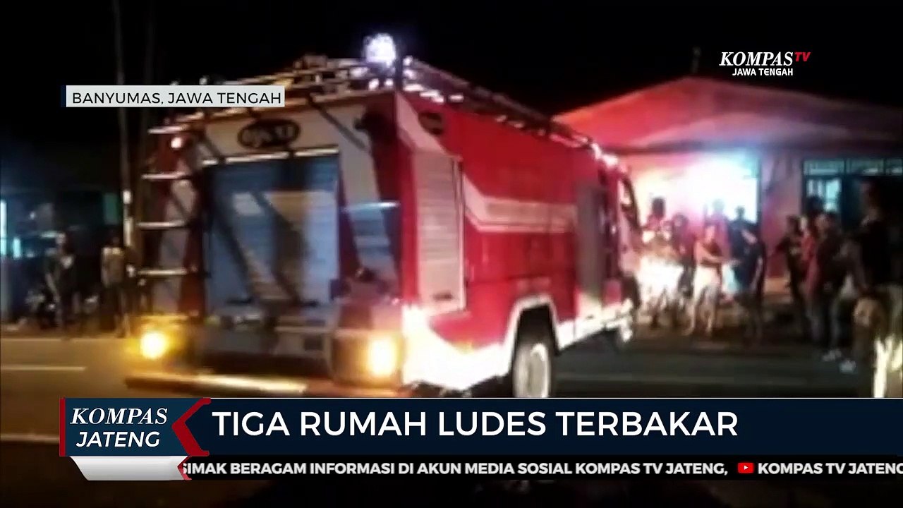 Tiga Rumah di Banyumas Ludes Terbakar