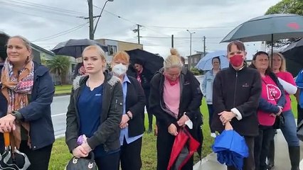 Aged care rally in JJ Kelly Park - May 2022 - Illawarra Mercury