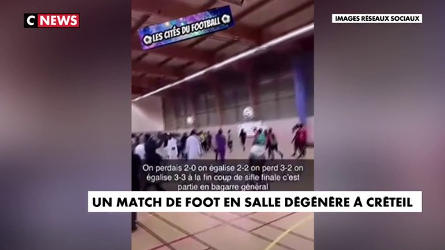 Créteil : un match de football en salle dégénère et se termine en bagarre générale
