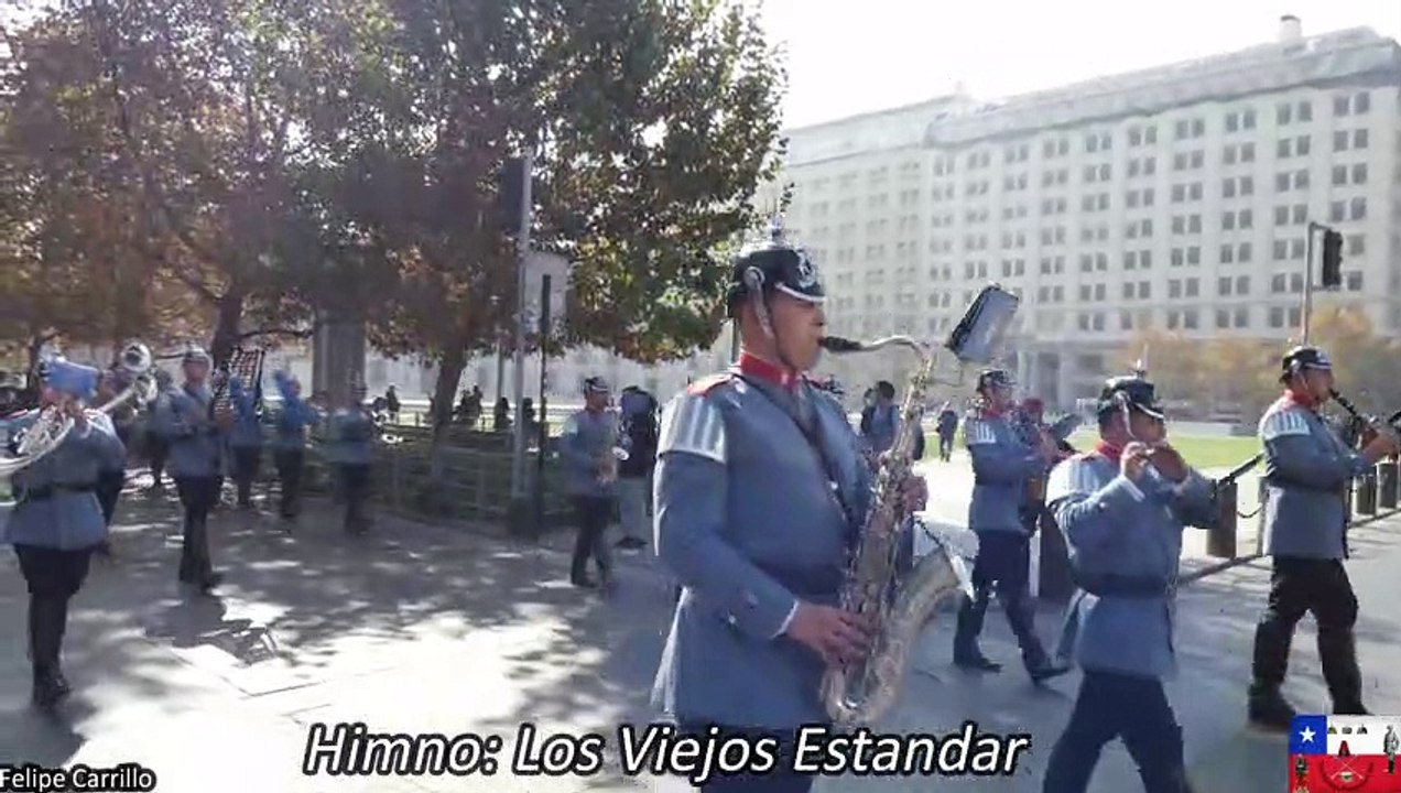 Regimiento escolta Presidencial N°1 Granaderos Himno Los Viejos Estandartes