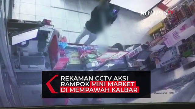 Terekam CCTV! Aksi Rampok Kasir Minimarket, Pelaku Bawa Lari Rp8 Juta