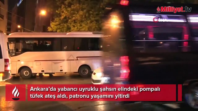 Ankara’da yabancı uyruklu şahsın elindeki pompalı tüfek ateş aldı, patronu yaşamını yitirdi