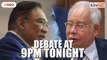 Najib, Anwar to face off in live debate on Sapura tonight