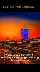 Fenomena langit berwarna merah di cina ( red sky )