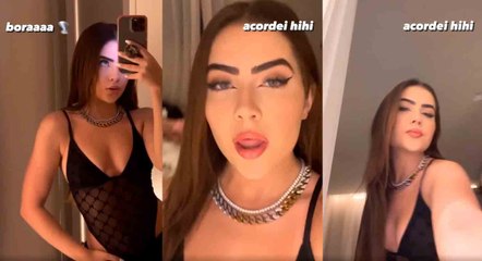 Jade Picon sensualiza com body transparente e cavadíssimo