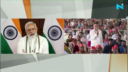 PM Modi gets emotional while speaking to a man and his daughter, watch