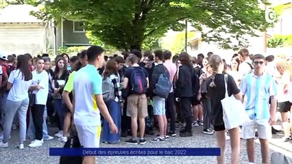 Reportage - Lancement des épreuves du bac 2022 - Reportages - TéléGrenoble