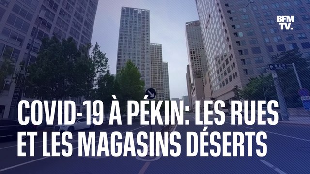Covid-19: les images des rues et des magasins déserts à Pékin