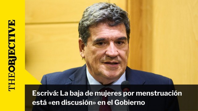 Escrivá: La baja de mujeres por menstruación está «en discusión» en el Gobierno