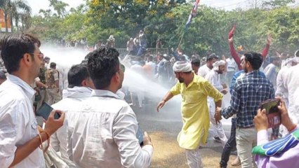 MP : महंगाई, बेरोजगारी, और आदिवासी अत्याचार को लेकर युवा कांग्रेस का प्रदर्शन