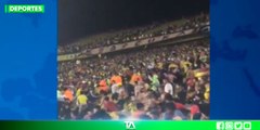 Hinchas se enfrentaron a puños luego del gol de Emelec