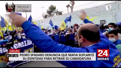 Pedro Spadaro denuncia que suplantaron su identidad para sacarlo de carrera electoral