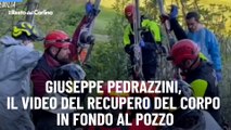 Giuseppe Pedrazzini, il video del recupero del corpo in fondo al pozzo