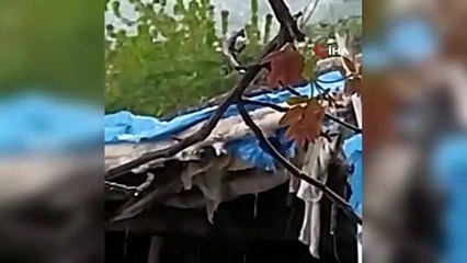 Herkes şoke oldu: 10 dakikada her yeri beyaza bürüdü