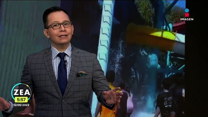 Tobogán colapsa en parque acuático de Indonesia