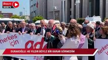 İstanbul Barosu Başkanı Mehmet Durakoğlu: 40 yıldır böyle bir karar görmedim