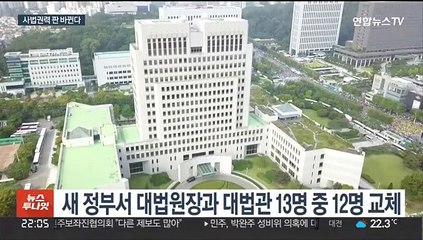 현 정부서 대법관 13명·헌재 전원 교체…사법권력 대변동