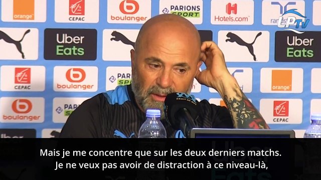 OM : Sampaoli évoque son avenir et la possibilité de prolonger