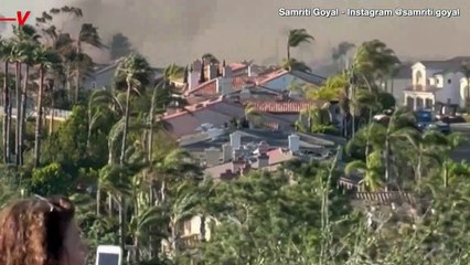 California’s Orange County Hit by Coastal Wildfire