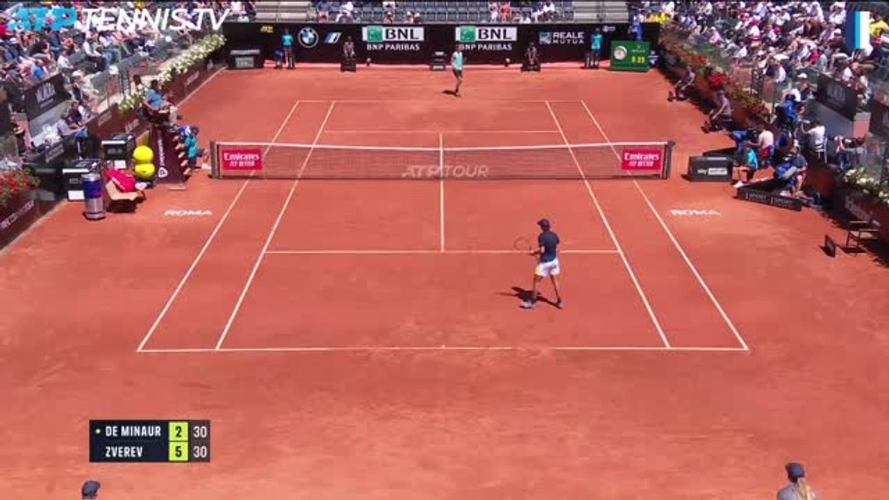Zverev battles past De Minaur to reach Rome quarters