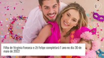 Aniversário de 1 ano de Maria Alice: Virgínia Fonseca e Zé Felipe mostram detalhes do convite da festa da filha