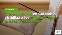 Una exposición en Colombia visibiliza a los “Pintores con la Boca y con el Pie”