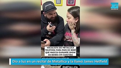 Dio a luz en un recital de Metallica y la llamó James Hetfield