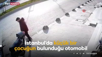 İçinde çocuk bulunan otomobilin freni boşaldı