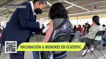 Así arrancó la vacunación contra Covid-19 para menores en Ecatepec
