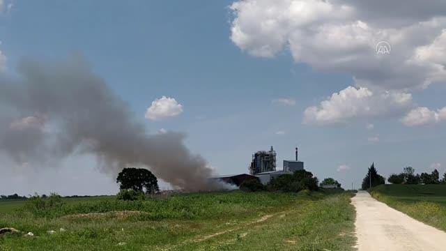 Biyokütle Enerji Santrali'nde çıkan yangın kontrol altına alındı