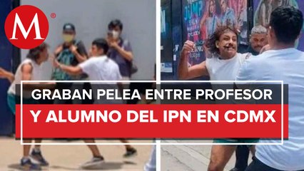 Captan pelea entre un profesor del IPN y un alumno en la CdMx