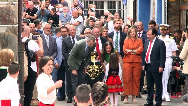 Los Reyes vuelven a Las Hurdes cien años después de Alfonso XIII