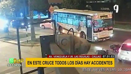 Avenida Venezuela: se incrementan choques y atropellos en el llamado “Cruce del terror”