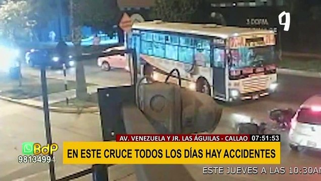Avenida Venezuela: se incrementan choques y atropellos en el llamado “Cruce del terror”