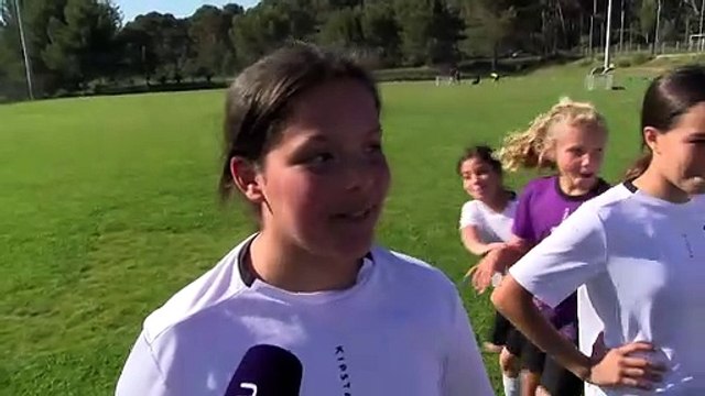 Au micro maritima: les jeunes joueuses de foot du FC Istres et de la JSI