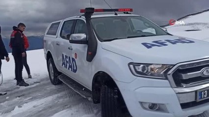 Son dakika haberleri! Nemrut Dağı'nda karda mahsur kalan 10 vatandaşı AFAD ve jandarma kurtardı