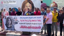 Gaza | Artistas callejeros palestinos rinden homenaje a la periodista asesinada Shireen Abu Akleh