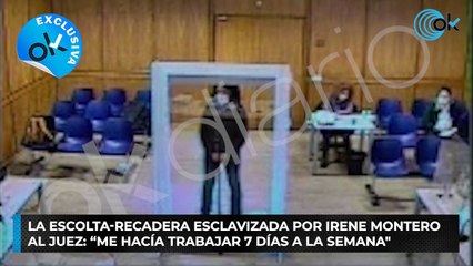 La escolta-recadera esclavizada por Irene Montero al juez: “Me hacía trabajar 7 días a la semana"