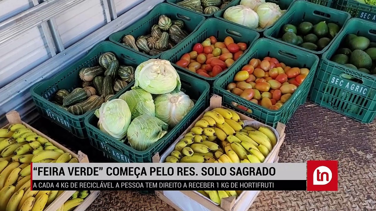Apucarana inicia a troca de recicláveis por hortifruti; veja