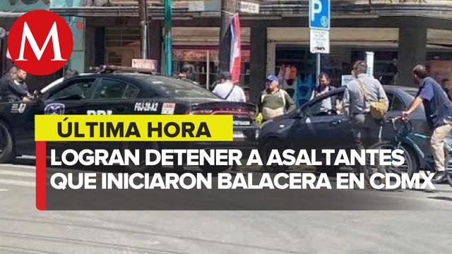 Balacera en la colonia Roma Norte, detienen a dos posibles sospechosos
