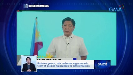 Business groups, nais malaman ang economic team at policies ng papasok na administrasyon | Saksi