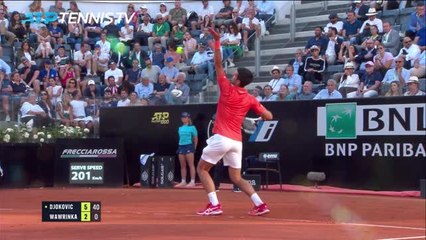 Rome - Djokovic contient Wawrinka