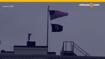 Las banderas en la Casa Blanca se bajan a media asta en memoria del millón de vidas estadounidenses perdidas por covid-19
