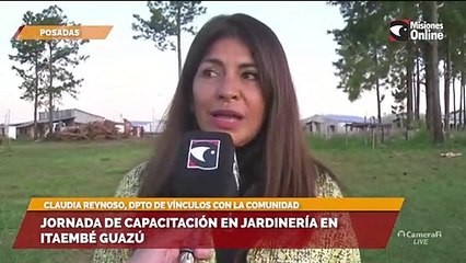 Jornada de capacitación en jardinería en Itaembé Guazú
